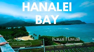 Stunning view of Hanalei Bay 🤩 hawaii kauai hanaleibay [upl. by Esilanna]