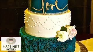 Wedding Cake Decorating  with Fondant Flowers for Your Wedding Cakes  Martines Pastries Lex KY [upl. by Ial]