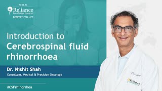 Introduction to Cerebrospinal fluid Rhinorrhoea  Dr Nishit Shah [upl. by Hrutkay]