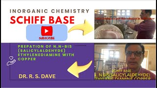 Schiff Base Of Copper N NBis Salicylaldehyde Ethylenediamine of Copper [upl. by Neelac]