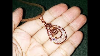 teardrop pendant  Wire Wrapping Ideas 194 [upl. by Akzseinga]