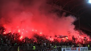 AS SaintÉtienne 10 Olympique Lyonnais 06102019 Choreos Pyroshows Support [upl. by Crescentia]