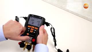 Digital manifold testo 557 Basic settings 24  Be sure Testo [upl. by Cox]