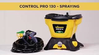 Wagner Control Pro 130 Paint Sprayer with T2 Gun  Spraying [upl. by Walcott]