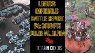 Legions Imperialis Battle Report Number 4 2000pts Solar Auxilia vs Alpha Legion [upl. by Yznyl89]