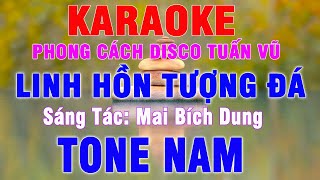 Linh Hồn Tượng Đá Karaoke Tone Nam Nhạc Sống Phong Cách Disco Hải Ngoại  Karaoke Đại Nghiệp [upl. by Barbur228]