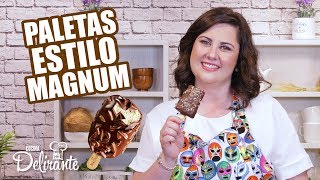 Paletas TIPO MAGNUM Caseras  Cocina Delirante [upl. by Skutchan]