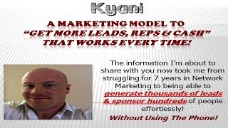 Kyani  The Ultimate Way To Get Leads amp New Reps [upl. by Tara930]