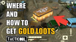 Tacticool  Where and How to get Gold loots  Battle Royal Guide [upl. by Sallad]