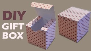 How to Make a Gift Box  DIY Paper Box [upl. by Eek]