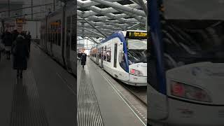 Tram in Den Haag HTM at Den Haag Central station [upl. by Winser757]