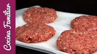 Como hacer hamburguesas caseras paso a paso  Recetas de Hamburguesa [upl. by Kcirddahc]