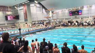 Nate Germonprez races 100 Breastroke at the 2024 Texas Invitational on Thursday November 21 [upl. by Amluz]