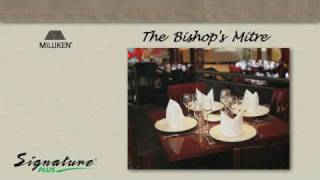 Napkin Folding Tutorial  How to fold a Bishops Mitre napkin [upl. by Erving]