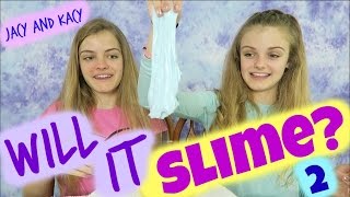 Will It Slime  Part 2  Jacy and Kacy [upl. by Erodroeht326]