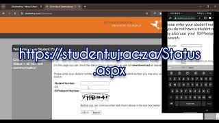 How to Check your University of Johannesburg UJ Application Status [upl. by Anniahs]