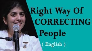 Right Way Of CORRECTING People Part 3 BK Shivani at Seattle Washington English [upl. by Latsyrk665]