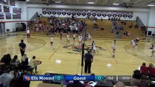 Volleyball Girls Varsity Regional vs Prescott  Elk Mound High School [upl. by Ailekat544]