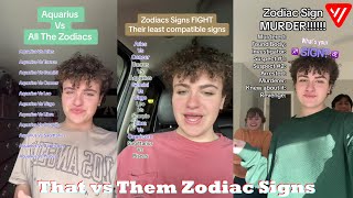 1 Hour That vs Them Zodiac Signs TikToks 2024  Best ThatvsThem TikTok Compilation 2024 [upl. by Einallem]