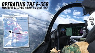 Military High to Low Navigation by Real Pilot ⚡️ F35B Lightning MSFS  QC [upl. by Silden179]