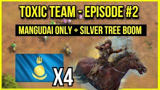 AOE4  Mangudai ONLY 4v4  Toxic Team Episode 2 [upl. by Erickson125]