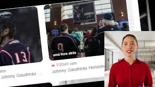 🌻 Johnny gaudreau honored in emotional blue jackets home opener following tragic losses in a deeply [upl. by Novia]