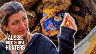 The Opal Whisperers Discover Yowah Nuts In Addition To Seam Opal Worth 14K  Outback Opal Hunters [upl. by Atokad]