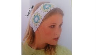 DIADEMA A CROCHET❣️diademagranny crochet diadem granny [upl. by Palgrave]