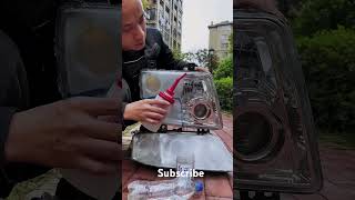 Quick Headlight Restoration youtubeshorts [upl. by Nafis864]