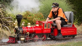 Firing up and running live steam locomotives at Nelson 2018 [upl. by Ahsinoj]