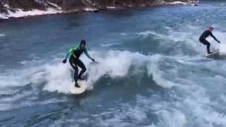 River Surfing in Alberta Rockies [upl. by Gal]