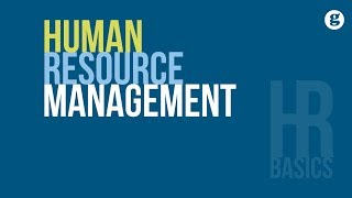 HR Basics Human Resource Management [upl. by Girard]