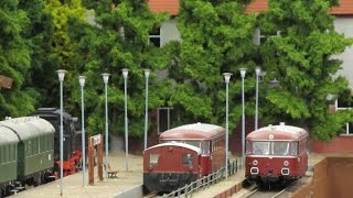 Modellbahn Betrieb nach Fahrplan in Echtzeit in Wittingen West Teil 10 [upl. by Dewain]