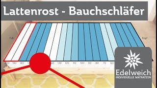 Lattenrost einstellen für Bauchschläfer [upl. by Hamilton970]