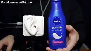 ASMR Ear Massage with Lotion  SR3D No Talking [upl. by Amla]