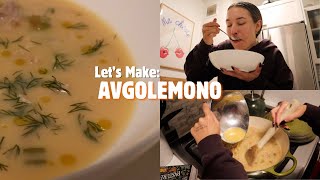 COOKING WITH KRISTEN  Avgolemono soup [upl. by Myles277]