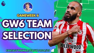 MY GW6 TEAM SELECTION  GAMEWEEK 6  Fantasy Premier League Tips 202425 [upl. by Ahsinuq]