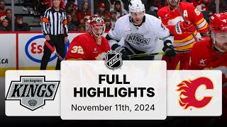 NHL Highlights  Kings vs Flames  November 11 2024 [upl. by Titus]