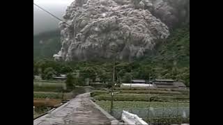 The eruption of the volcano Unzen in 1991  Kyushu Island Japan [upl. by Redla]