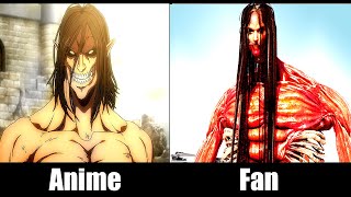 FanAnimated vs Mappa Comparison  Attack on Titan The Final Season Part 3 [upl. by Llewsor]