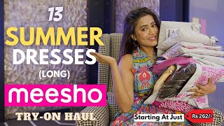 Trendy SUMMER DRESSES from MEESHO 👗💕  Tryon  Review  gimaashi [upl. by Jocelyn568]