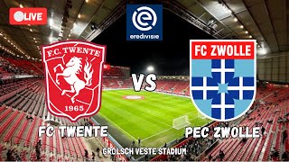 🔴LIVE FC TWENTE VS PEC ZWOLLE  EREDIVISIE 202425  HILGERS VS REIJNDERS  REACTION COMMENTARY [upl. by Araet]