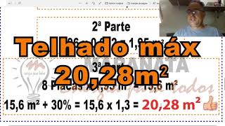 ENERGIA SOLAR Dimensionamento da área do telhado e o peso total das Strings  AULA 46 [upl. by Boggers341]