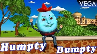 Humpty Dumpty  Nursery Rhymes  3d Baby Songs From Vega Rhymes [upl. by Moriah]