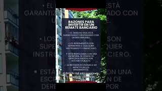 RAZONES PARA IMVERTIR EN UN REMATE BANCARIO [upl. by Elana917]