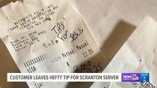 3000 tip left for Scranton waitress [upl. by Alvie]