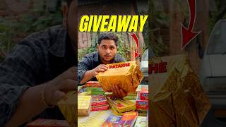 Patakhe Giveaway🧨😍 crackers patakhe giveaway diwali minivlog shorts [upl. by Yellat]