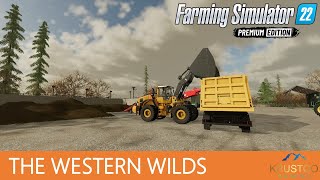 WORKING THE LARGE SILAGE BUNKER WITH CONVEYORS HARVESTING THE BARLEY  Farming Simulator 22  EP21 [upl. by Brooking547]