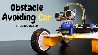 Obstacle Avoiding Robot  Ultrasonic Obstacle Avoiding Car based on Arduino  Ut Go [upl. by Tamara]