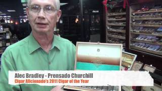 2011 Cigar of the Year Alec Bradleys Prensado  Churchill  Tobbacco Barn [upl. by Elocan830]